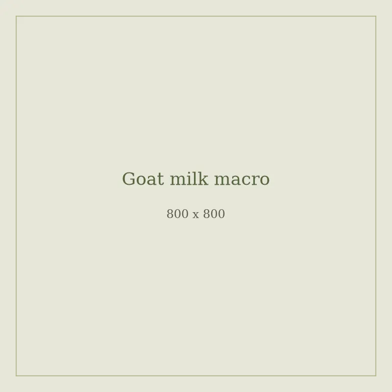 Close-up of goat milk
