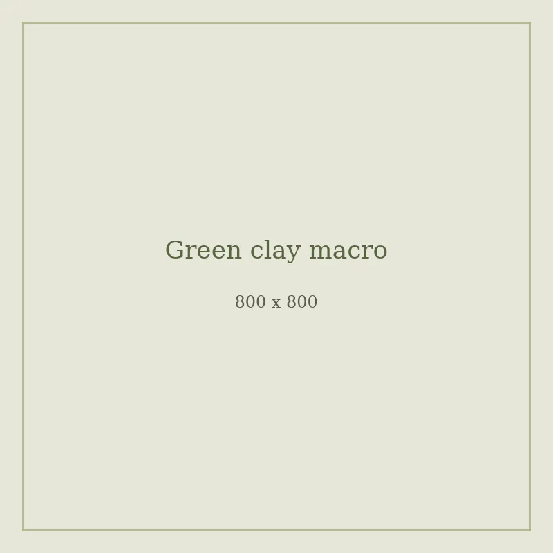 Close-up of green clay