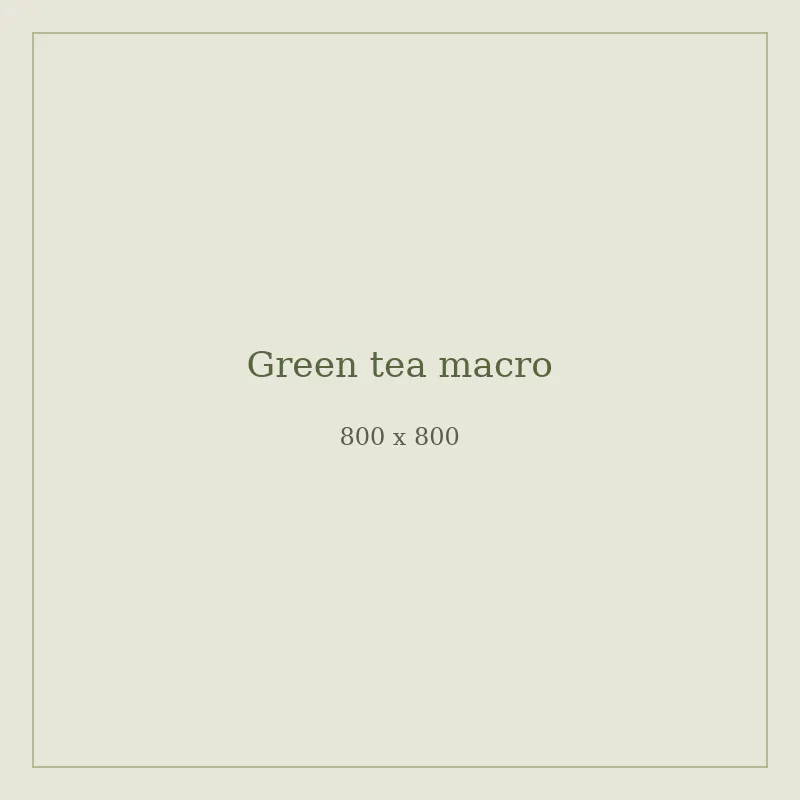 Close-up of green tea