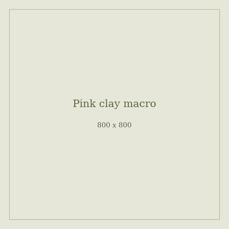 Close-up of pink clay