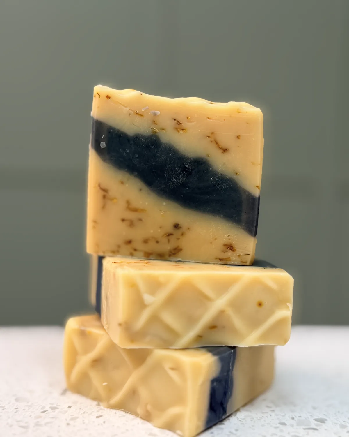Golden Indigo handmade soap bar